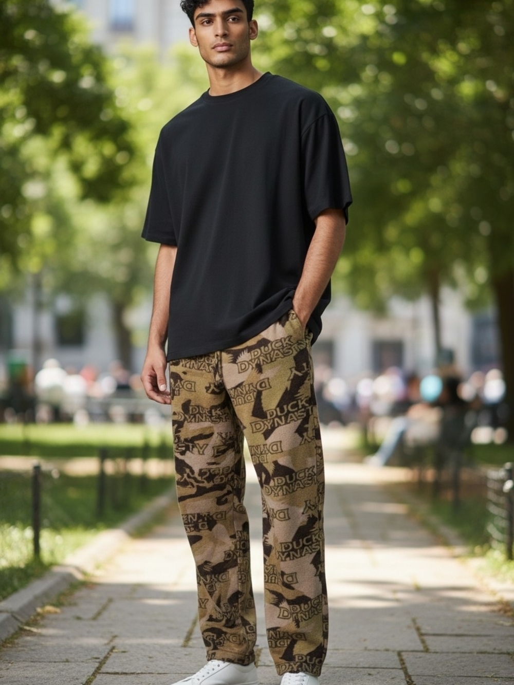 Duck Dynasty Men’s Camo Fleece Lounge Pajama Pants – Size L (36-38) (EUC)